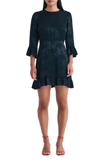NOBODY'S CHILD NOBODY'S CHILD FLEUR FLORAL SATIN MINIDRESS