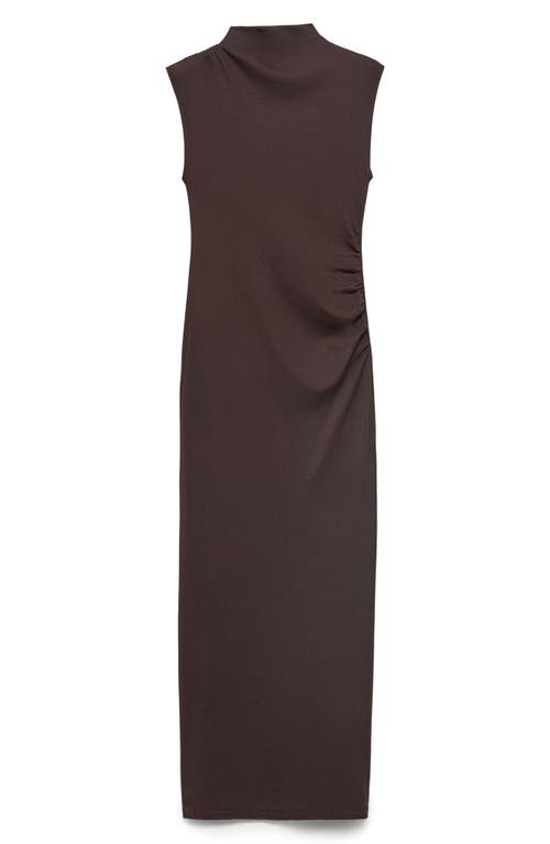 Mango Curra Ruched Sleeveless Column Dress