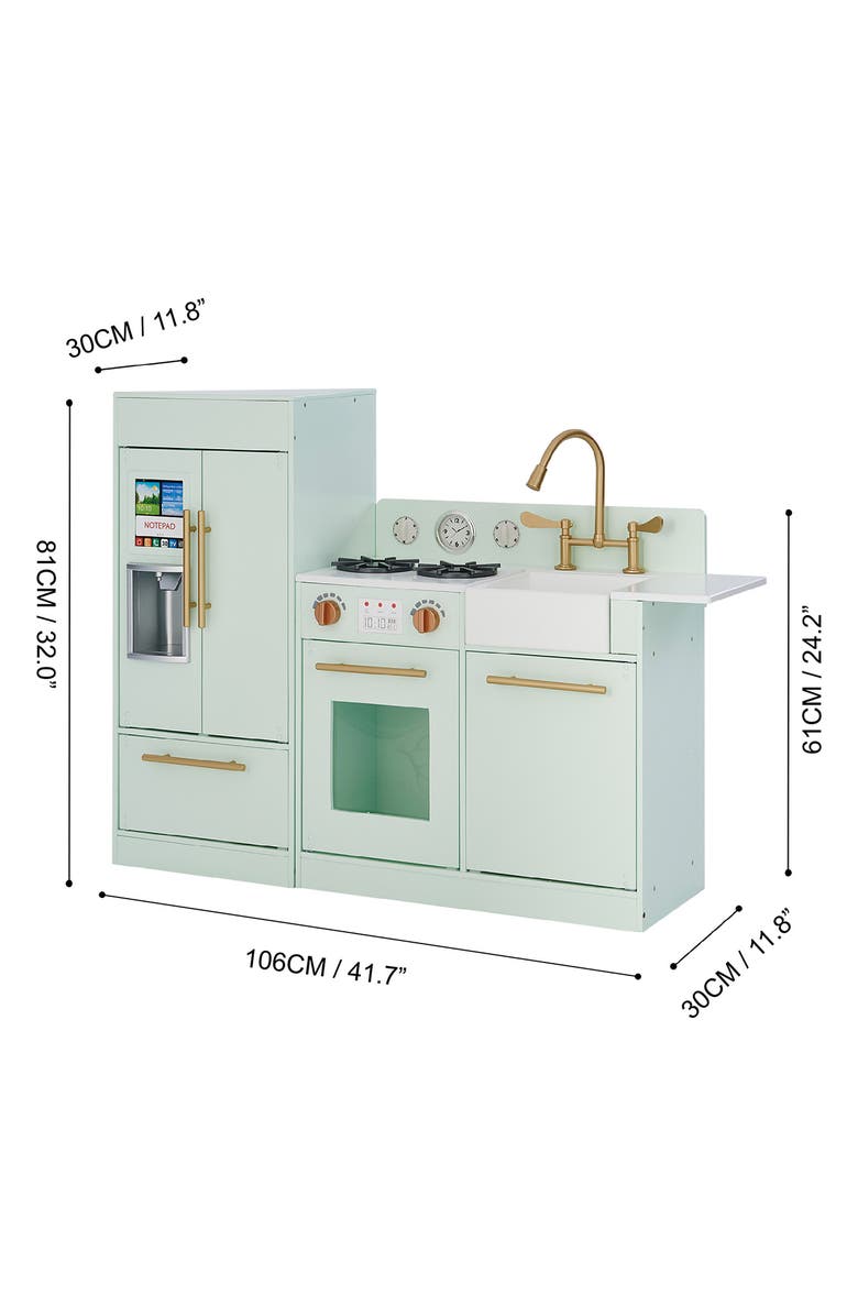 Teamson Kids Little Chef Modern Kitchen Playset, Alternate, color, Mint