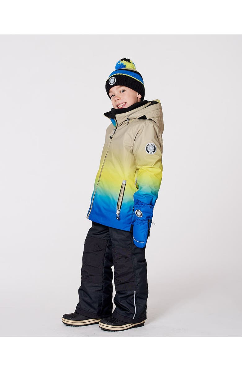 Deux par Deux Two-Piece Play Snowsuit with Gradient Jacket, Alternate, color, Black