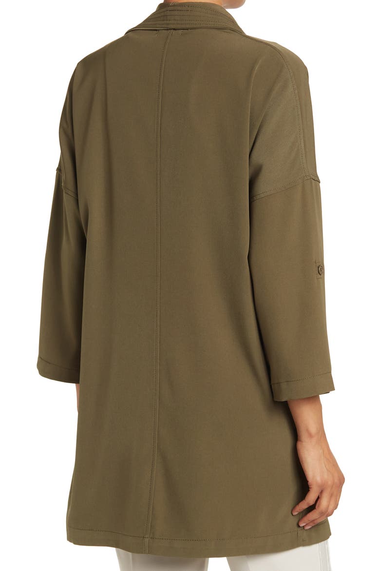 Drape Collared Jacket, Alternate, color, ARMY