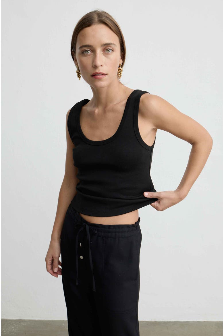 U Neck Tank, Main, color, Black