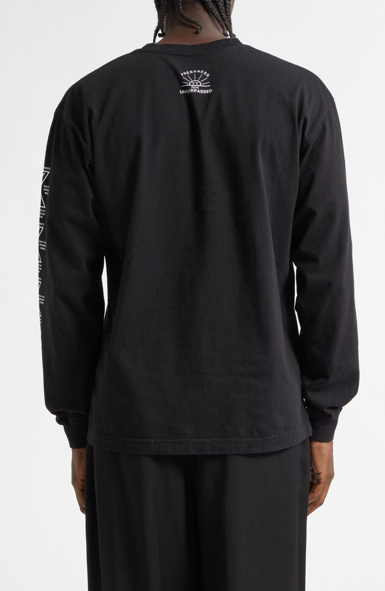 Yohji Yamamoto x NEIGHBORHOOD Long Sleeve Logo Graphic T-Shirt, Alternate, color, Black
