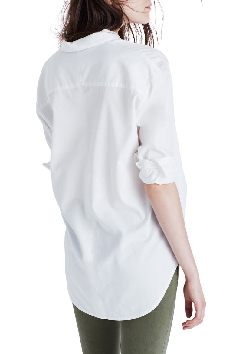 Drapey Oversize Boyshirt, Main, color, PURE WHITE