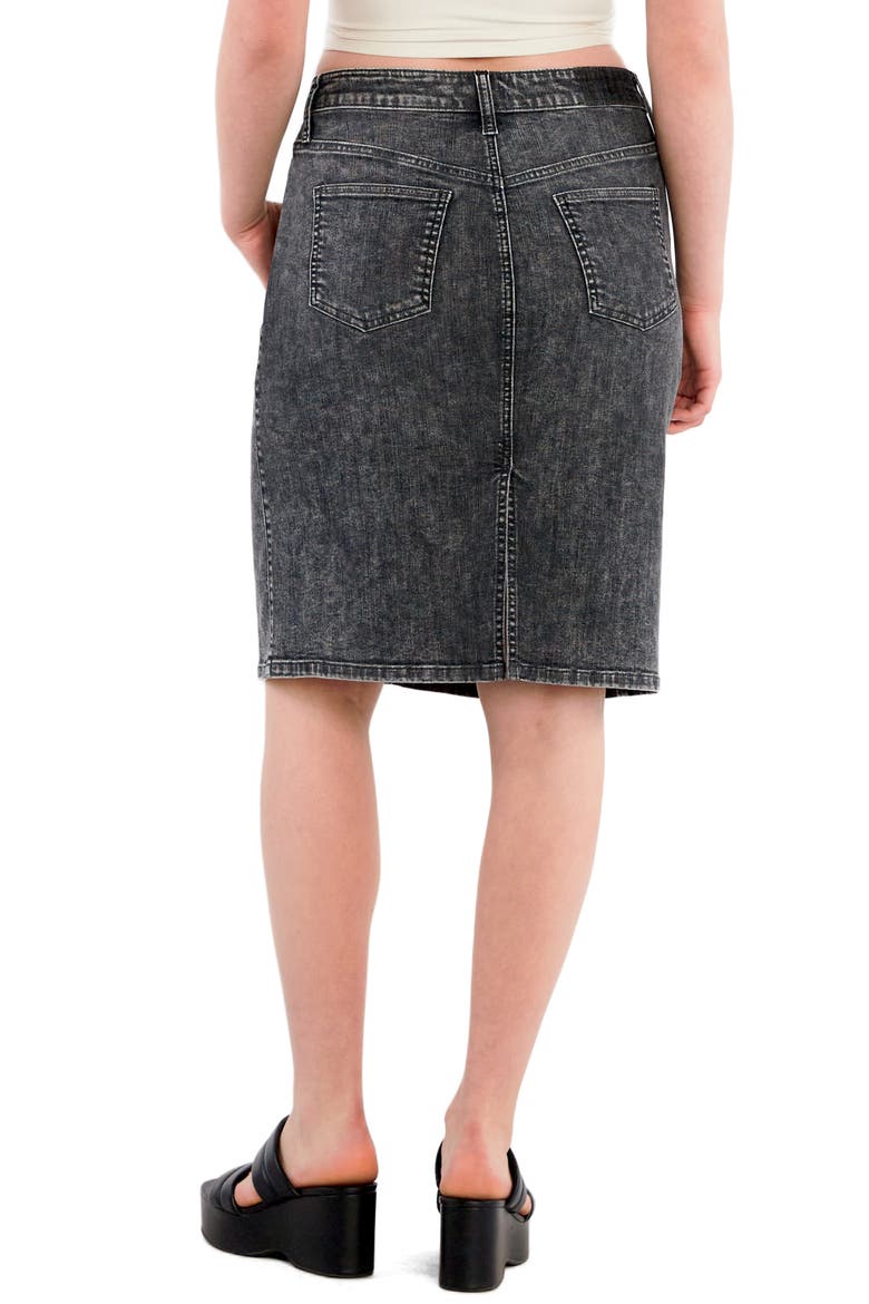 Daily Denim Midi Skirt, Alternate, color, WASHED GREY