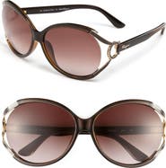 FERRAGAMO Salvatore Ferragamo 59mm Oversized Sunglasses