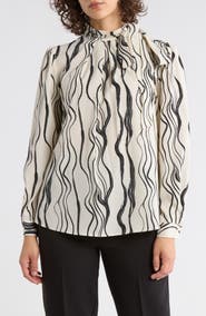 Adrianna Papell Side Bow Neck Top