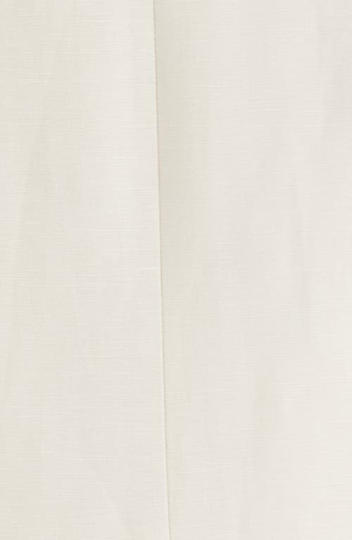 Open Edit Slim Fit Solid Linen Blend Sport Coat In White