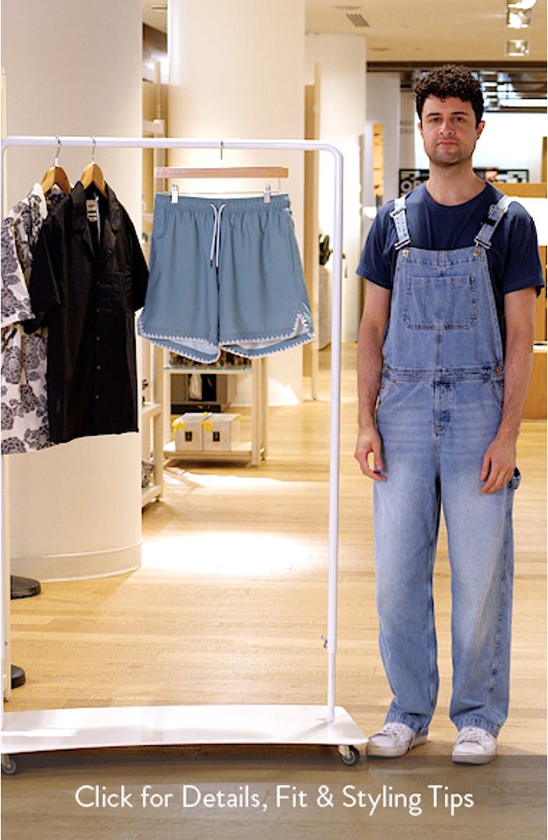 Mint Stitch Waterproof Swim Trunks, sales video thumbnail