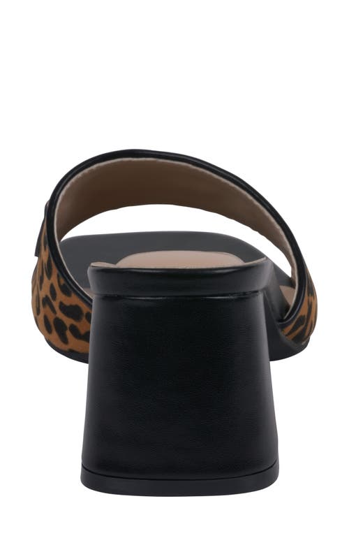 Gc Shoes Wanda Block Heel Sandal In Black/leopard