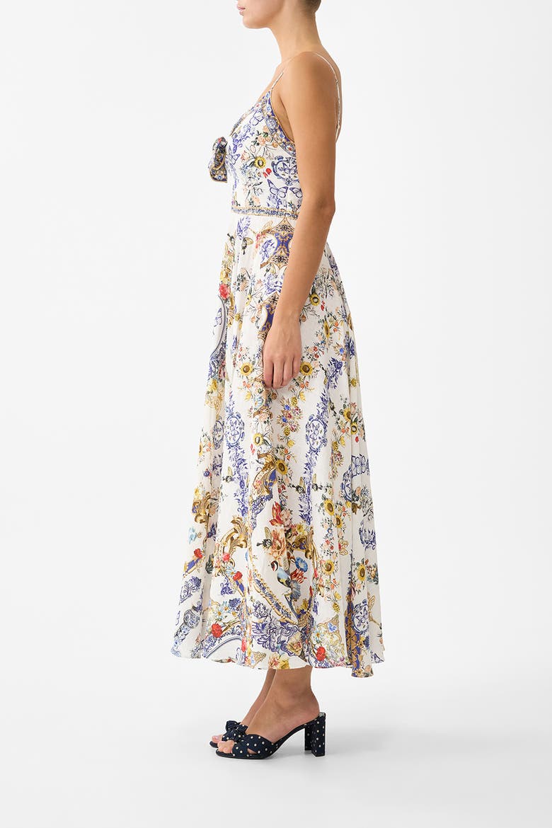 Long Dress With Tie Front, Alternate, color, The Pottery Parlour