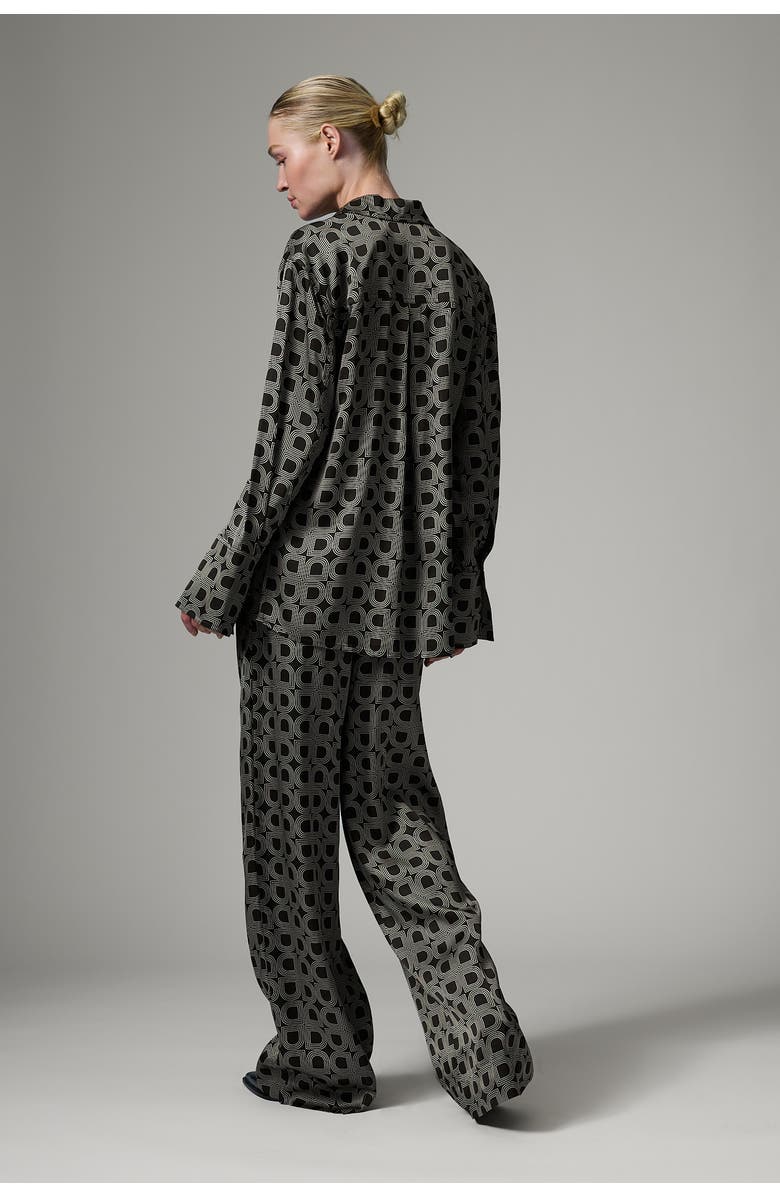 Day Plymo Printed Long Sleeve Shirt, Alternate, color, Black