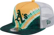 New Era Men's New Era Athletics Tie-Dye Golfer Trucker Adjustable Hat