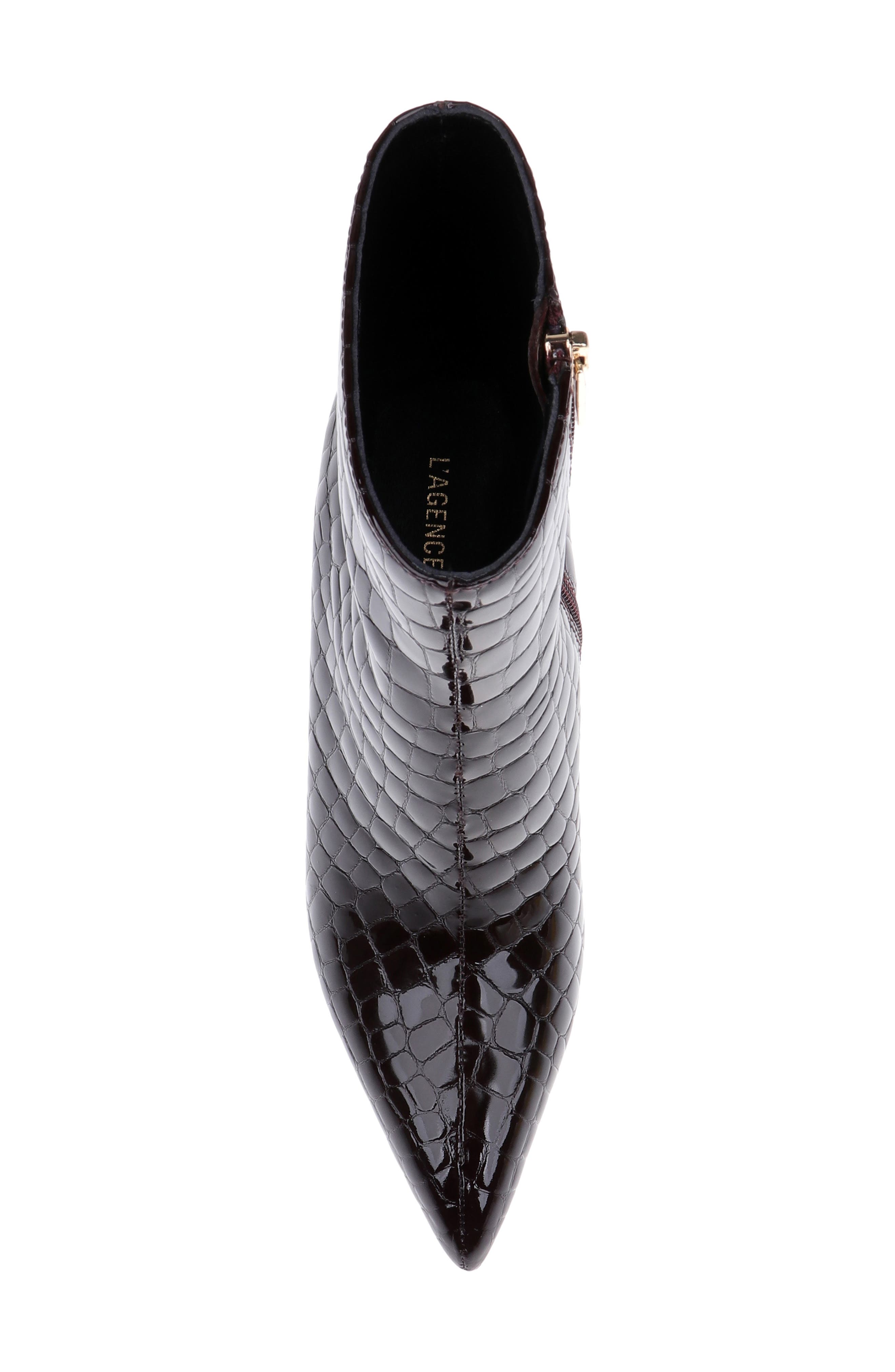 Houston II Leather Bootie, Alternate, color, BURGUNDY PATENT