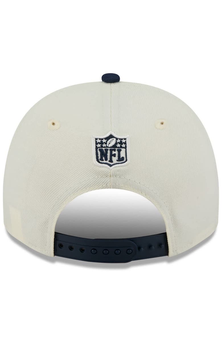 New Era Men's New Era Cream/Navy Tennessee Titans 2025 NFL Draft A-Frame 9FIFTY Snapback Hat, Alternate, color,