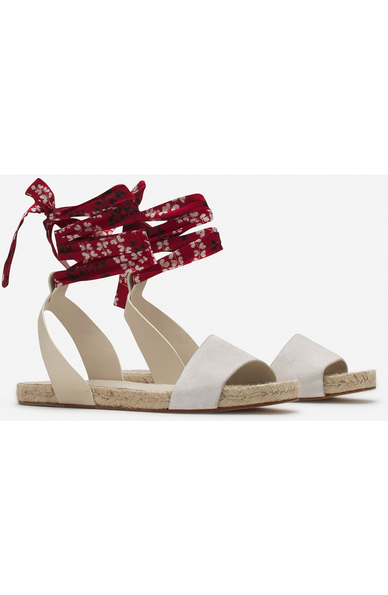 Lanvin Domra Flat Suede Sandals, Alternate, color,