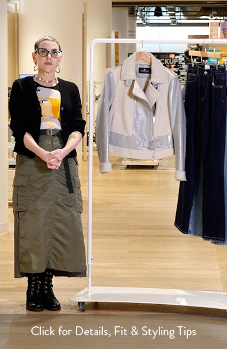 Udall Faux Shearling Moto Jacket, sales video thumbnail