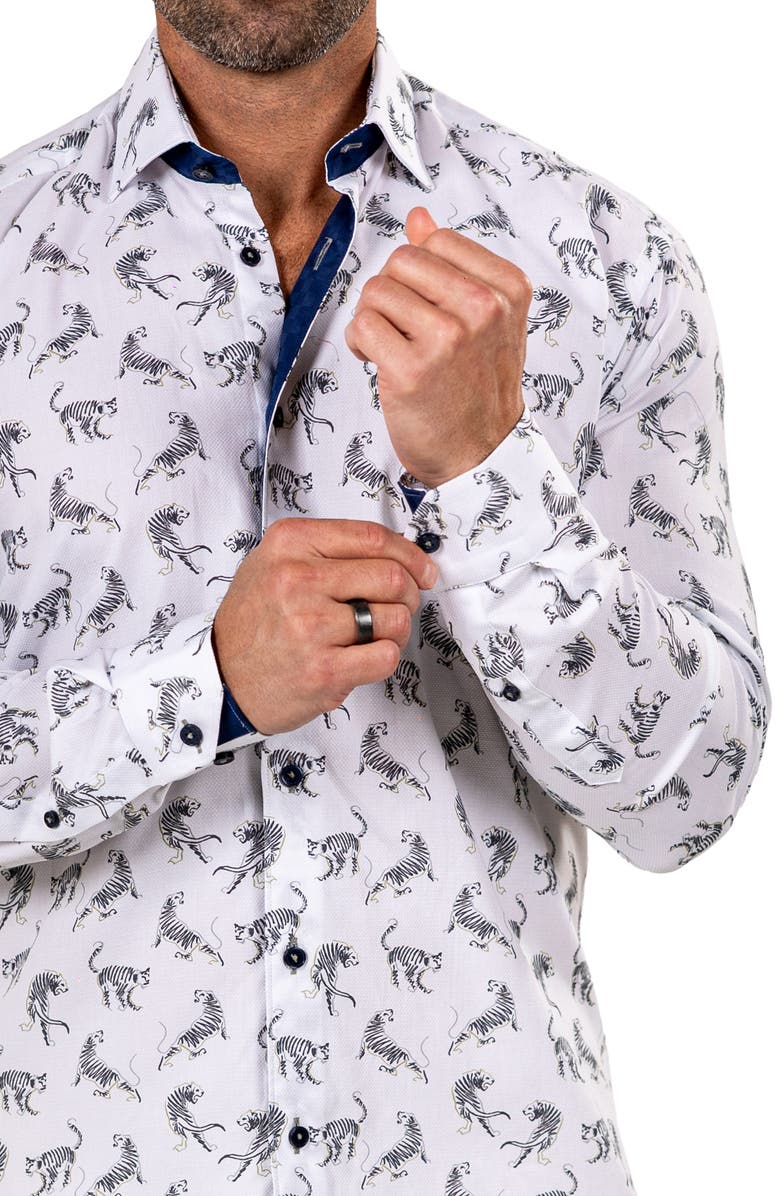 Maceoo Fibonacci Marthyr 0316 Contemporary Fit Button-Up Shirt, Alternate, color, 