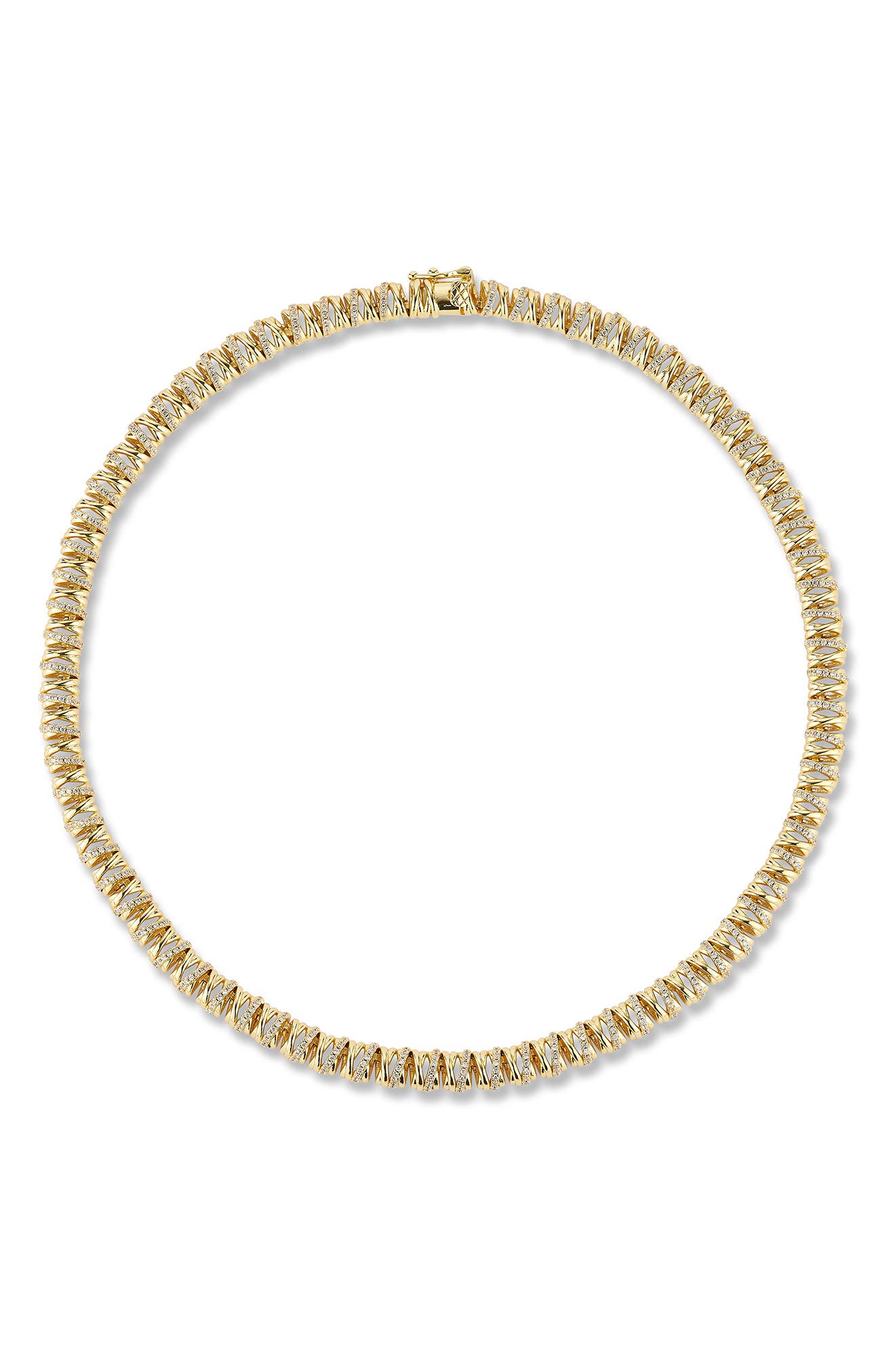 Cubic Zirconia Tennis Necklace