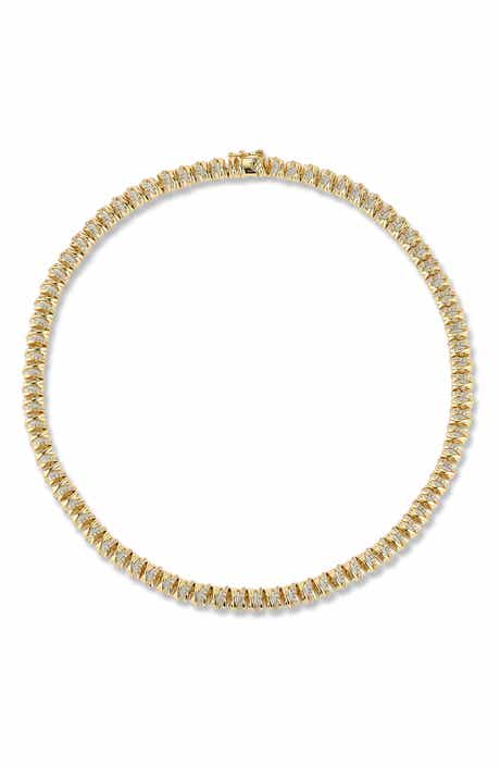 Cubic Zirconia Tennis Necklace