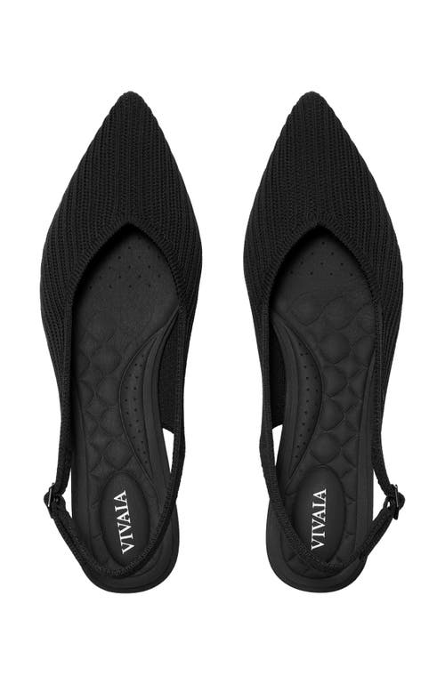 Vivaia Pointed-toe Slingback In Black