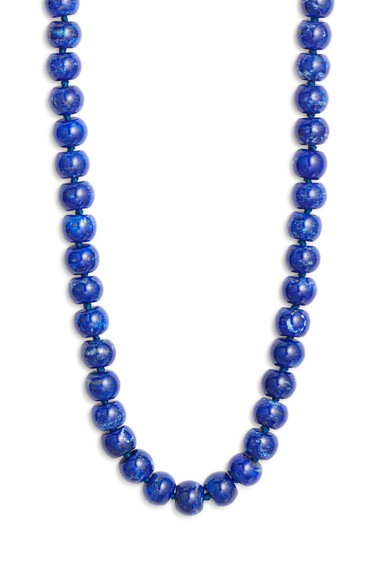 Turquoise Beaded Necklace, Main, color, BLUE