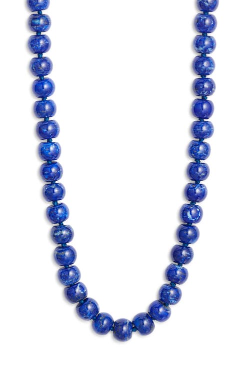 Nest Jewelry Turquoise Beaded Necklace In Blue