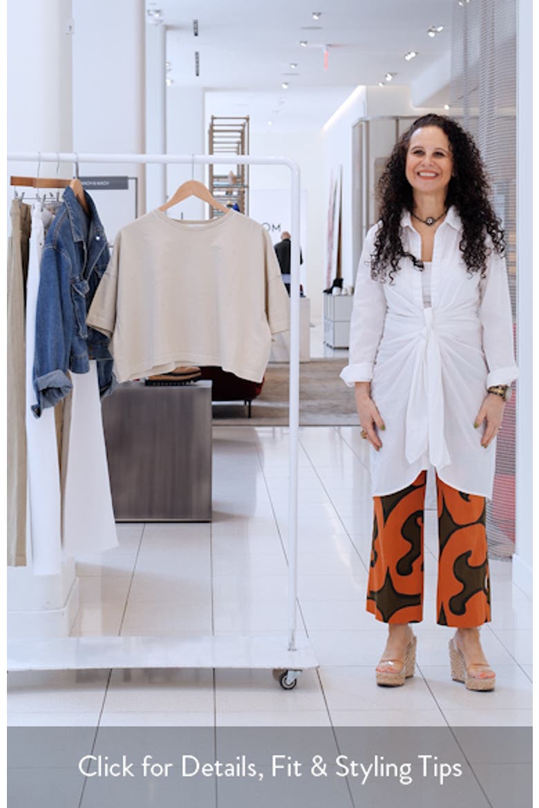 Arli Oversize Cotton Crop T-Shirt video