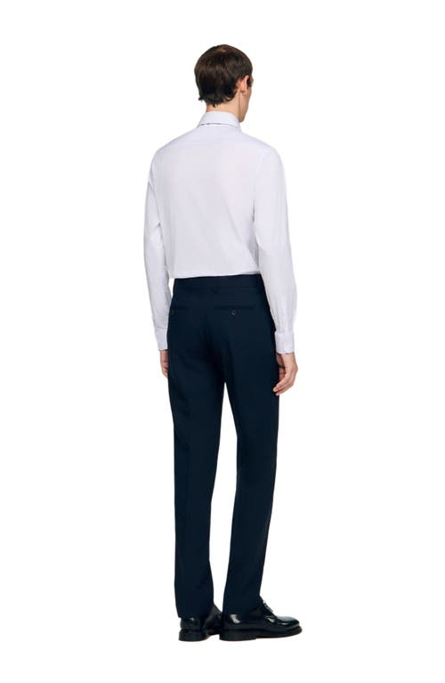 Sandro Wool Suit Trousers In Multi