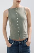 MANGO Button Front Tank