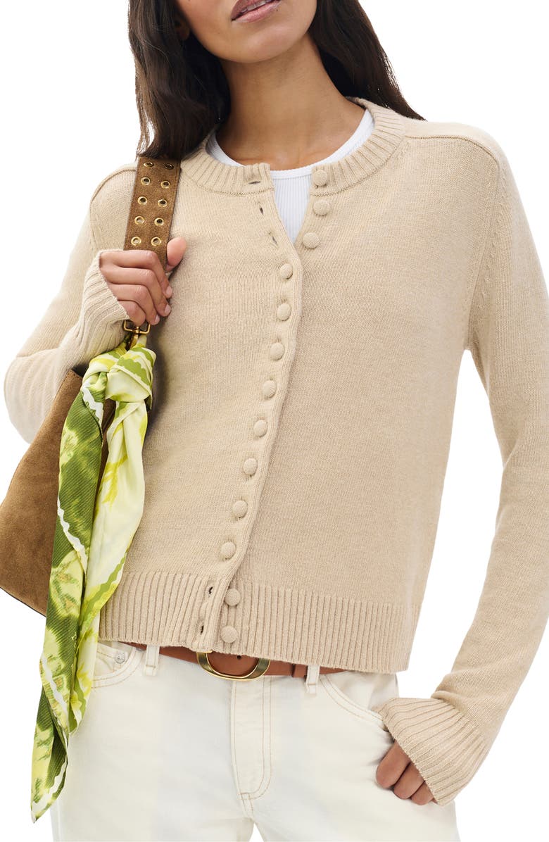 rag & bone Kit Silk Bandana Scarf, Alternate, color, Lime