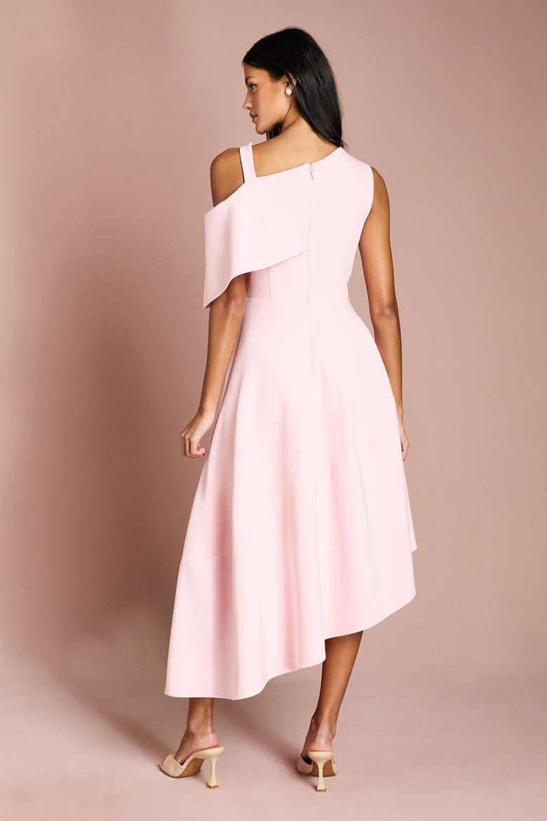 Petite Crepe Midi Dress, Alternate, color, Blush