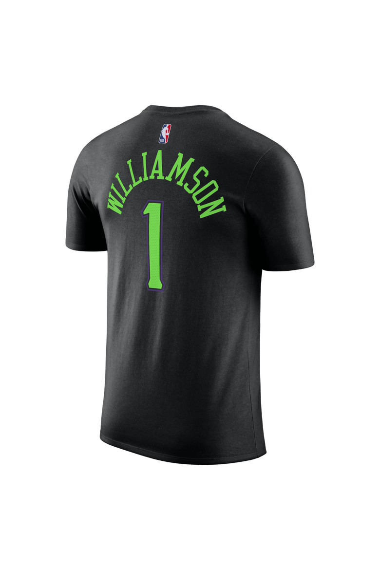 Unisex Nike Zion Williamson Black New Orleans Pelicans 2025/26 City Edition Name & Number T-Shirt, Alternate, color, Black