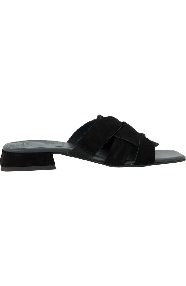Paul Green Desire Slide Sandal, Alternate, color, Black Suede
