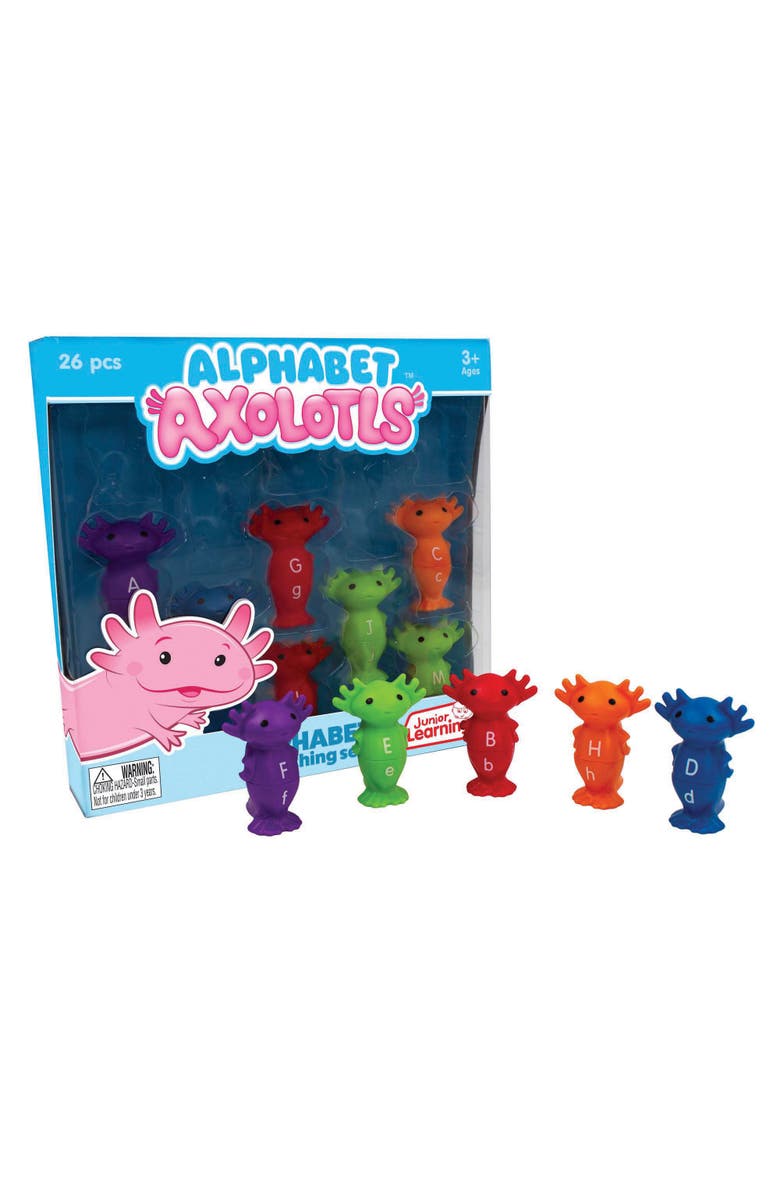 Junior Learning Alphabet Axolotls Game Match Upper & Lowercase Letters, Alternate, color, Multicolored
