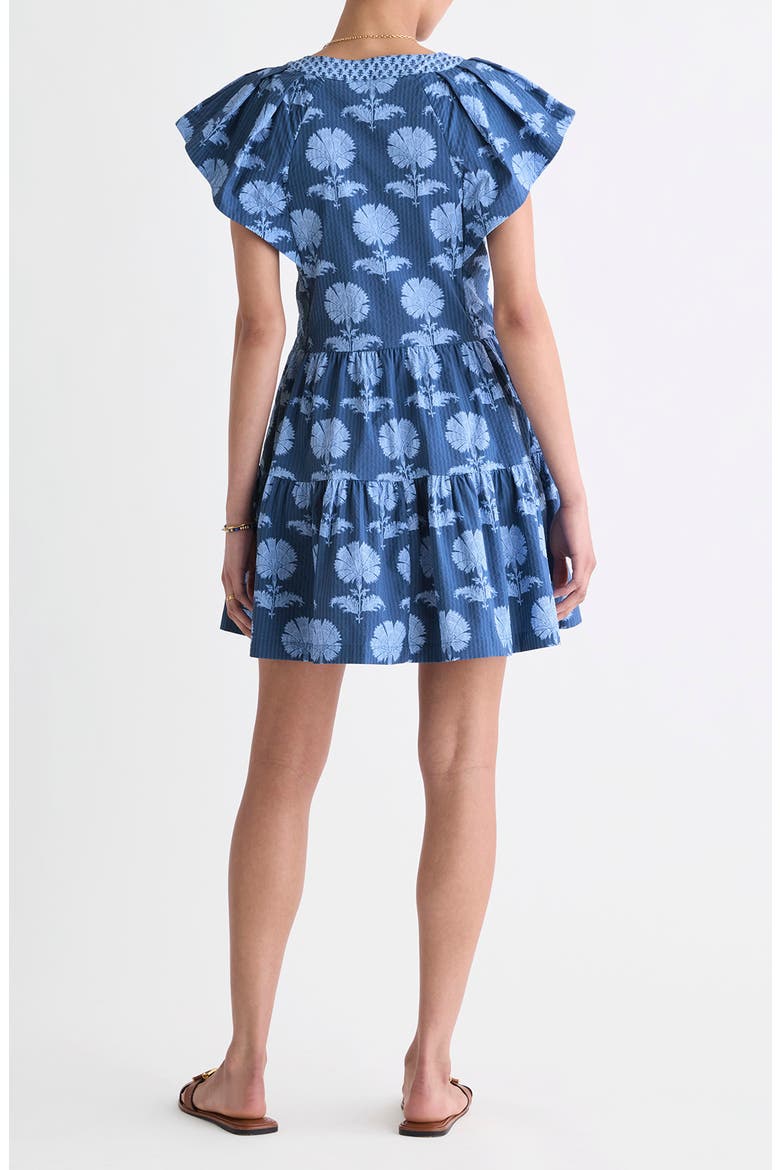 Sophie Mixed Print Harbor Dress, Alternate, color, QUINN FLORAL MOON