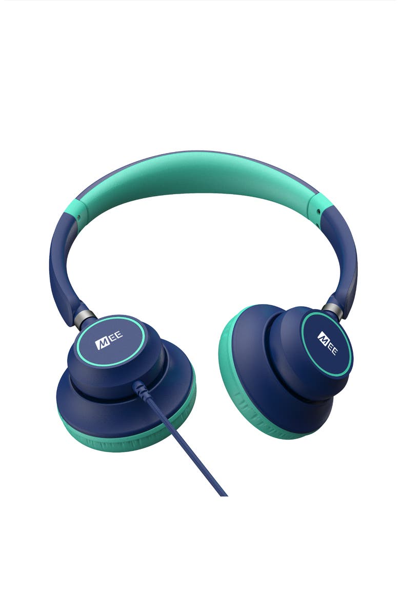 KidJamz KJ45 3.5mm Safe Listening Headphones for Kids w/ Inline Microphone, Alternate, color, Blue