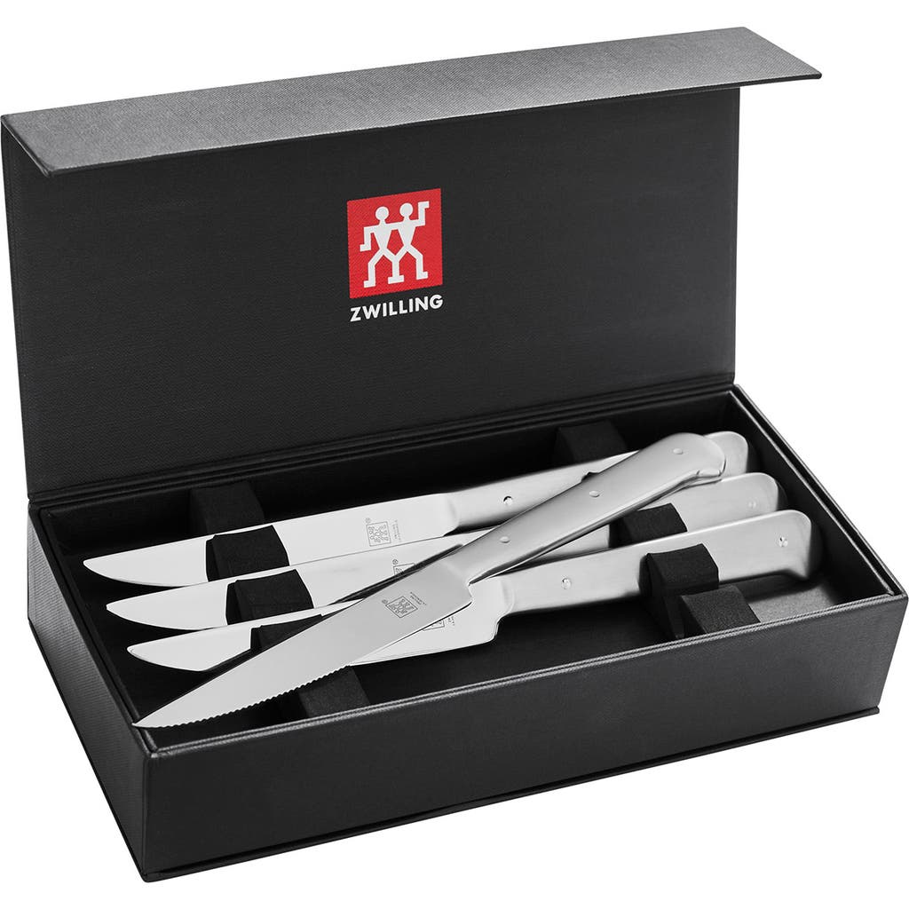 Zwilling Porterhouse 8-piece Stainless Steel Steak Knife Set In Metallic