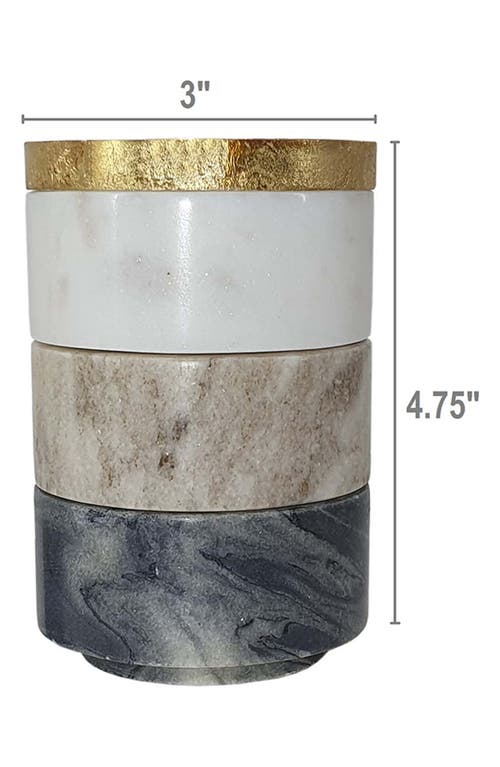 R16 Home Ketch 3-tiered Marble Stacking Jars