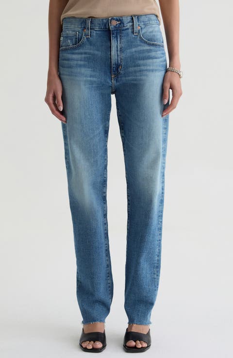 The Boyfriend Mid Rise Straight Leg Jeans