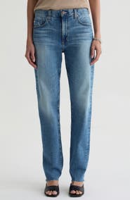 AG The Boyfriend Mid Rise Straight Leg Jeans