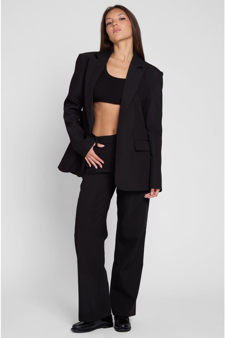 Classic Column Oversized Blazer, Alternate, color, Black