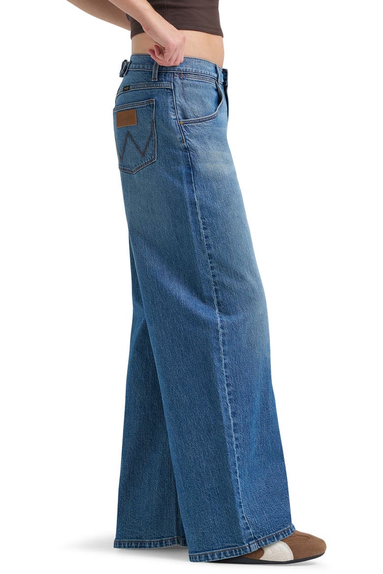 Western High Waist Wide Leg Jeans, Alternate, color, STORMY DUST