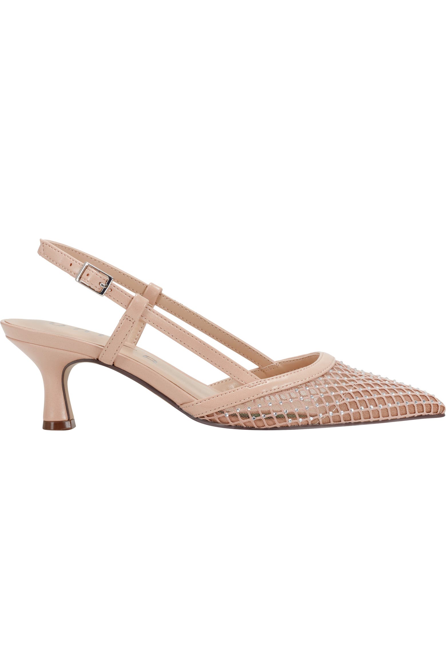 Ab Rhinestone Trim UNISA Rhinestone Mesh Slingback Pump (Women) | Nordstromrack
