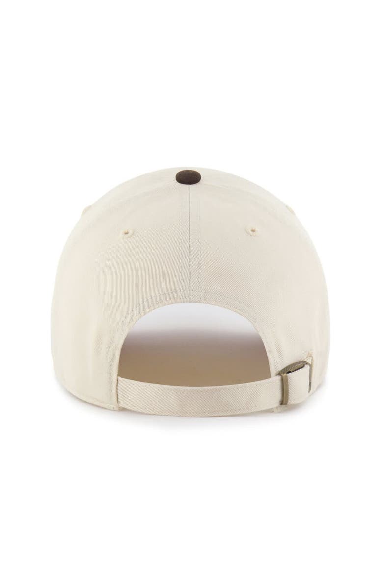Men's '47  Natural/Brown Houston Astros Two-Tone Fashion Clean Up Adjustable Hat, Alternate, color, Natural