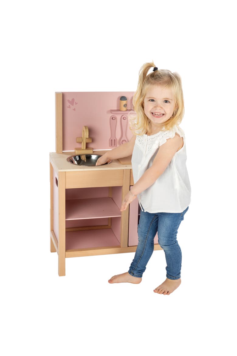 Wooden Kitchen Play Set, Ages 3+, Alternate, color, Multicolored