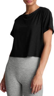 (取寄) ビヨンドヨガ レディース フェザーウェイト シュプリーム クロップド Tシャツ - ウィメンズ Beyond Yoga women Featherweight Supreme Cropped T-Shirt - LWSD7936_darkest-night_9461.