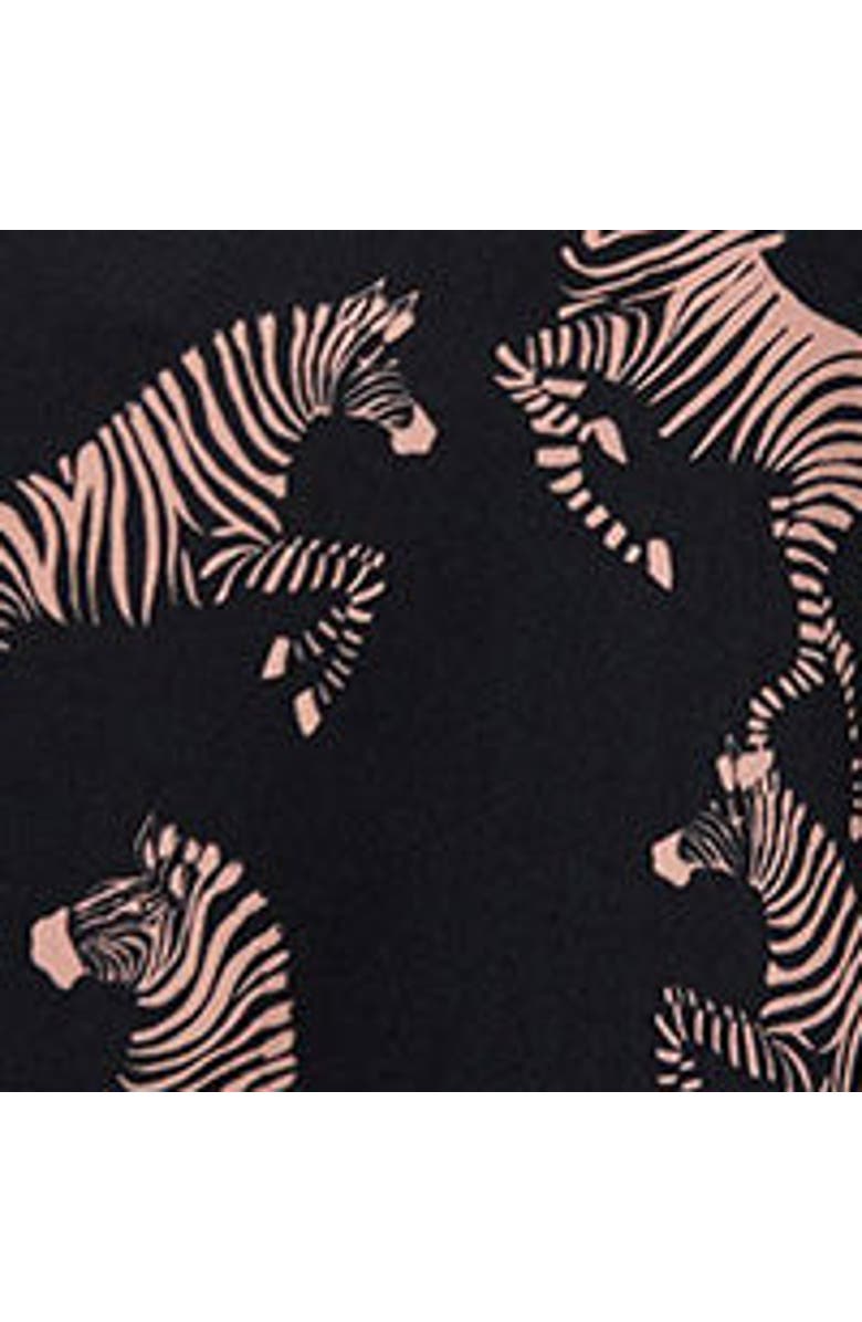 Lily and Lionel London Evie Long Sleeve Print Pajama Set, Alternate, color, Black Zebra Print