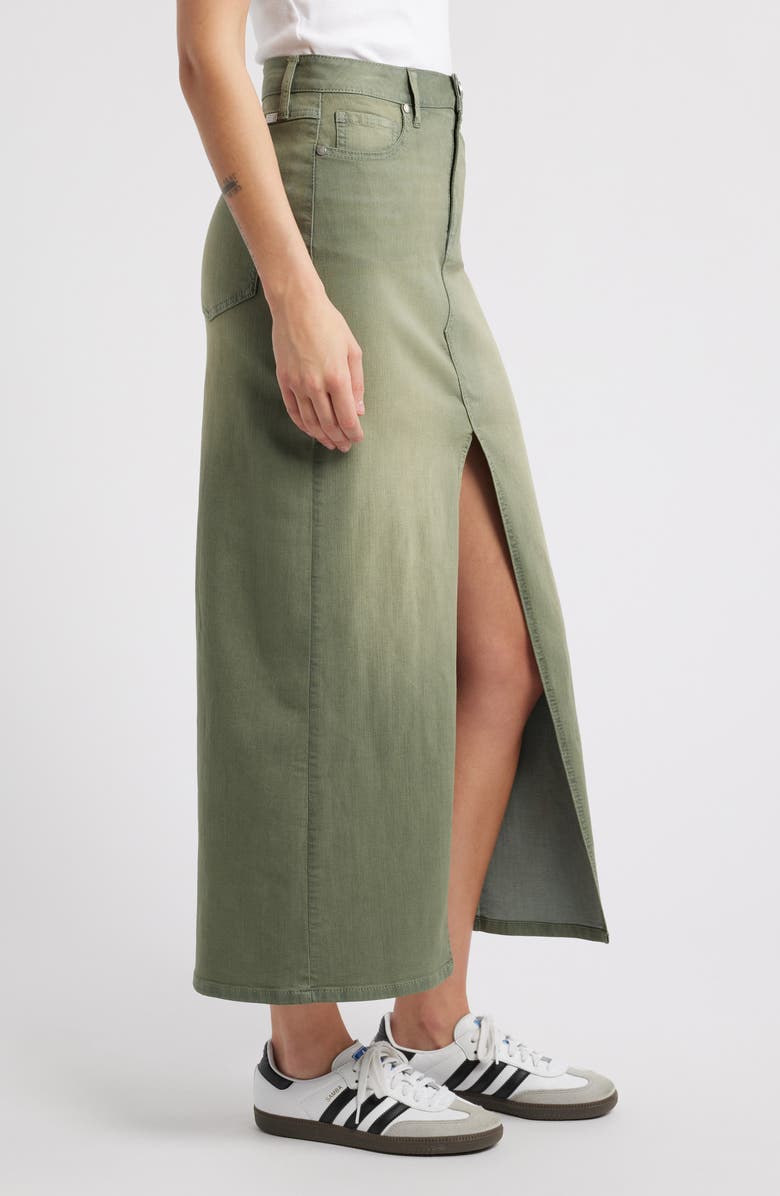 1822 Denim Slit Front Denim Maxi Skirt, Alternate, color, 