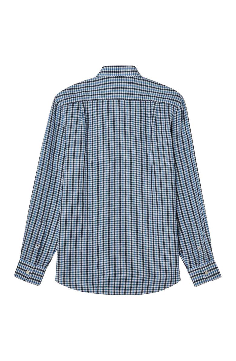 Robert Talbott Morgan Multi Check Linen Shirt, Alternate, color, 
